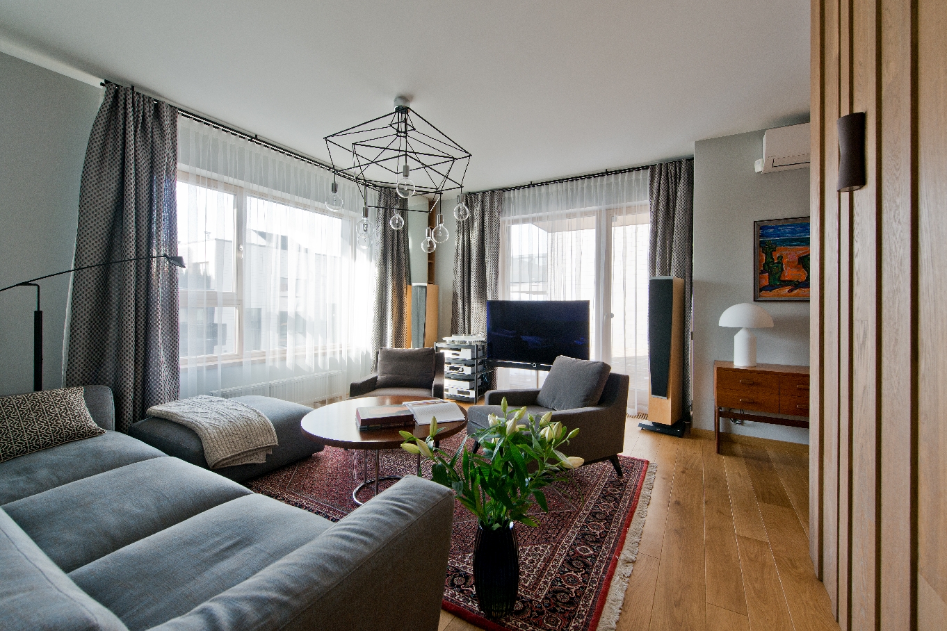 Medinės grindys deko siena skaidriai balta Q-3409 Medžio stilius