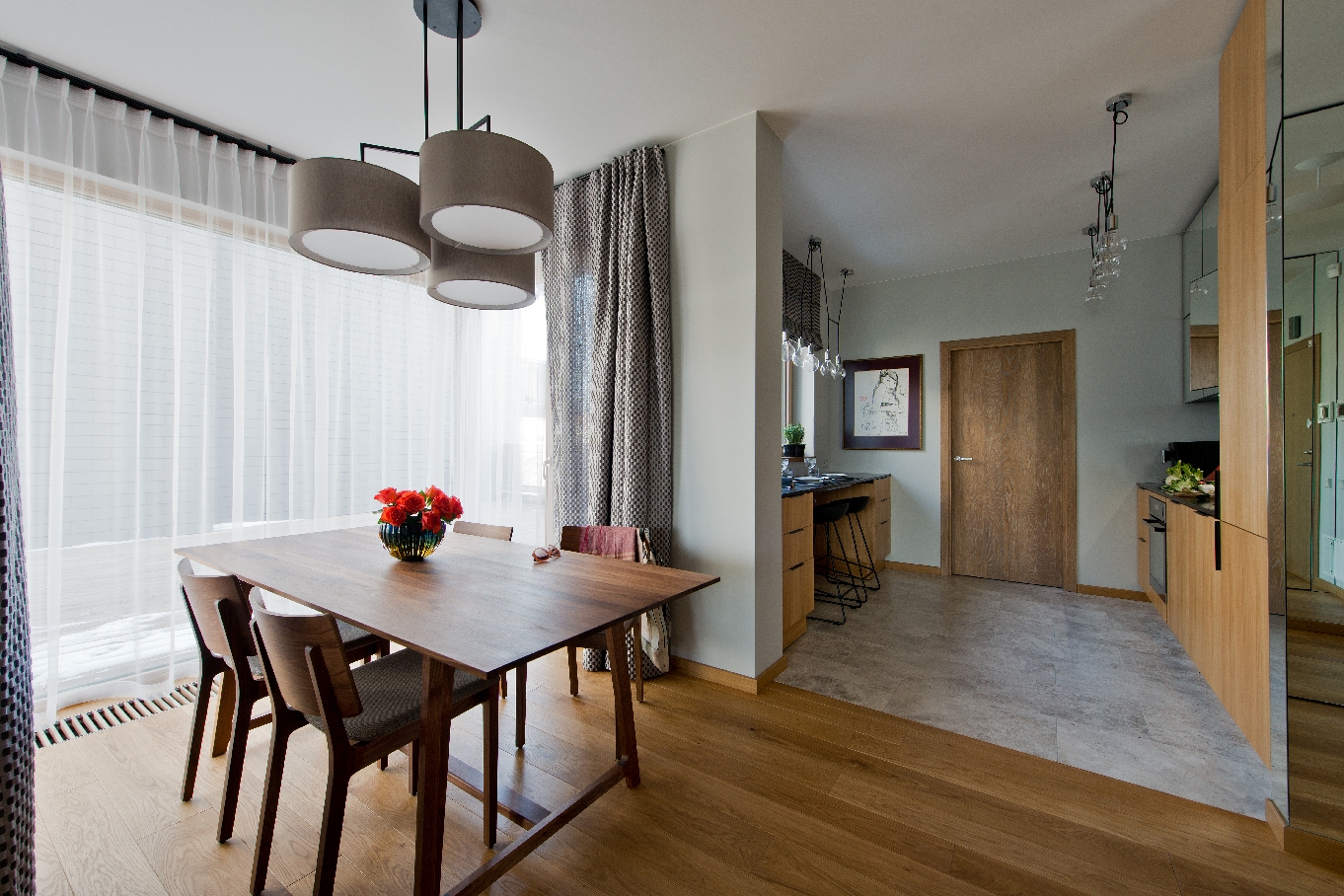 Medinės grindys deko siena skaidriai balta Q-3409 Medžio stilius