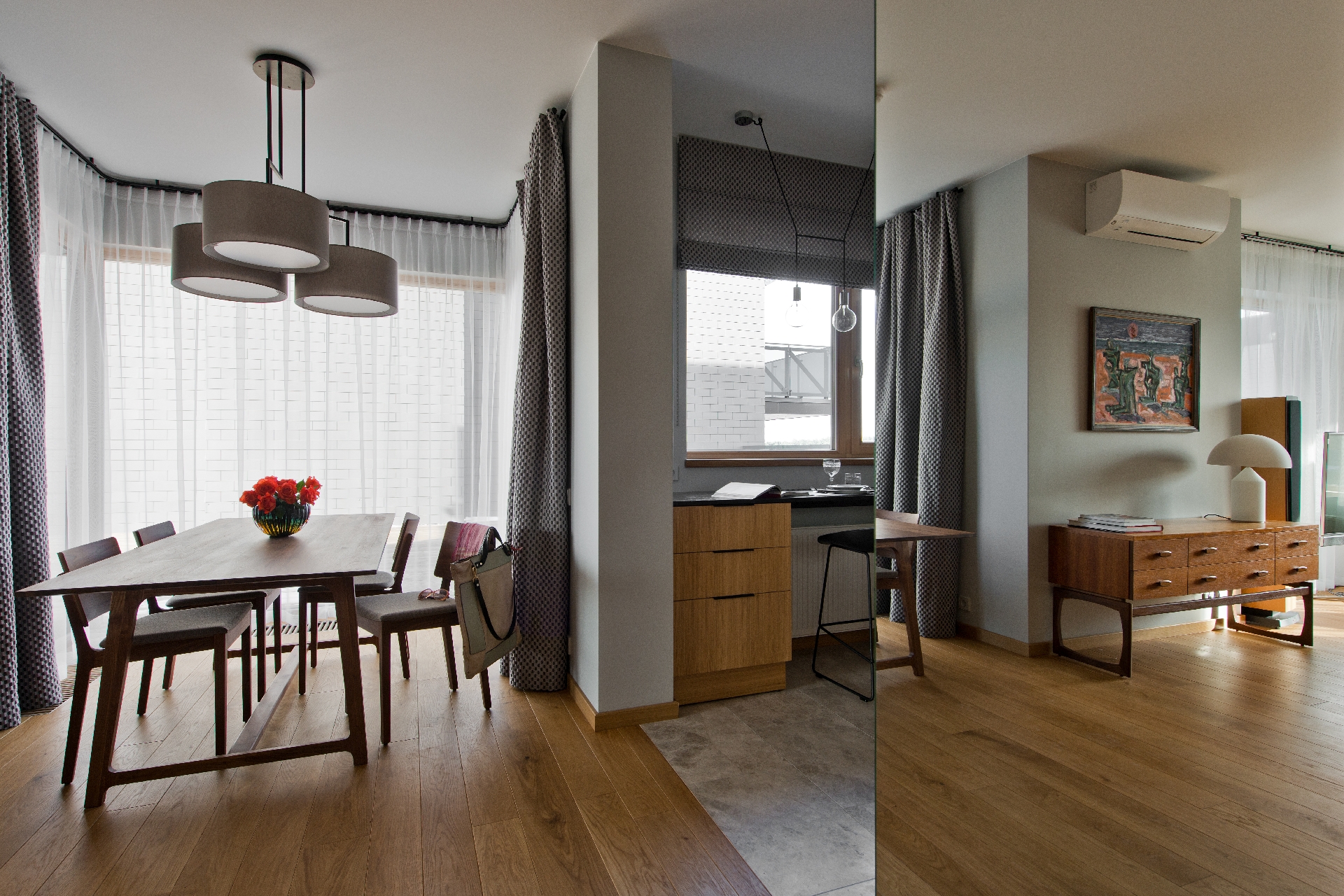 Medinės grindys deko siena skaidriai balta Q-3409 Medžio stilius