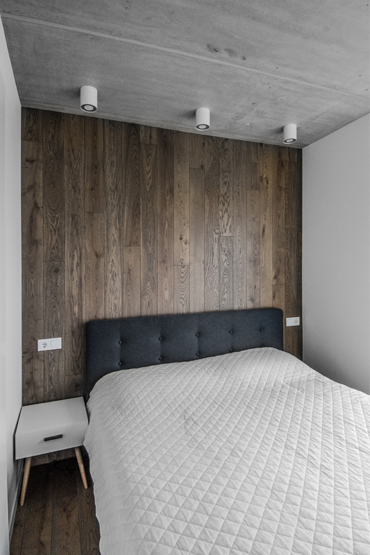 Medinės grindys, deko siena: spalva Graphite 3477.