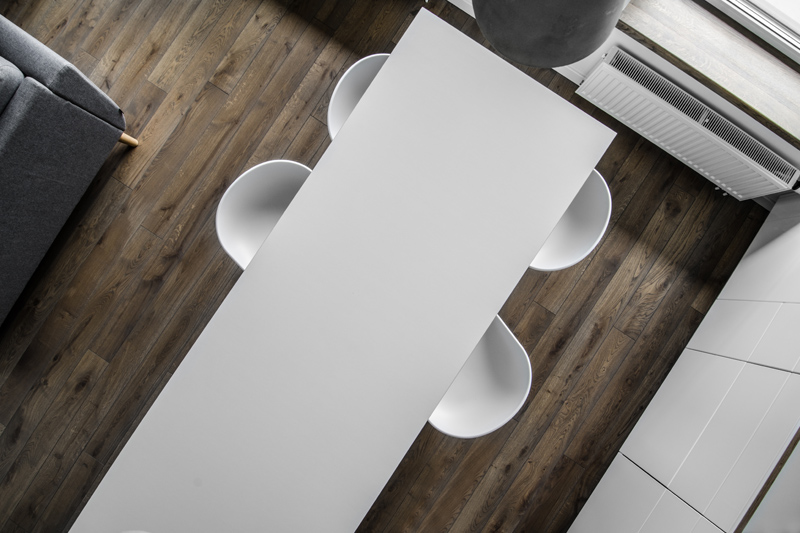 Medinės grindys, deko siena: spalva Graphite 3477.