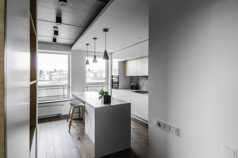 Medinės grindys, deko siena: spalva Graphite 3477.