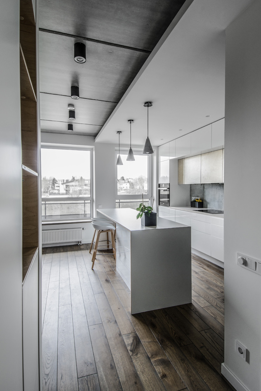 Medinės grindys, deko siena: spalva Graphite 3477.