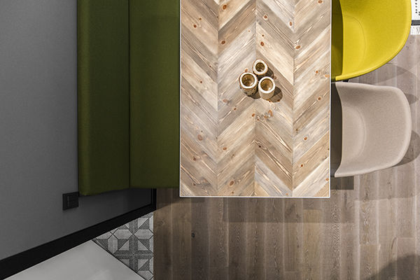 Medinės grindys skaidriai balta Q-3409 Medžio stilius ąžuolinės grindys