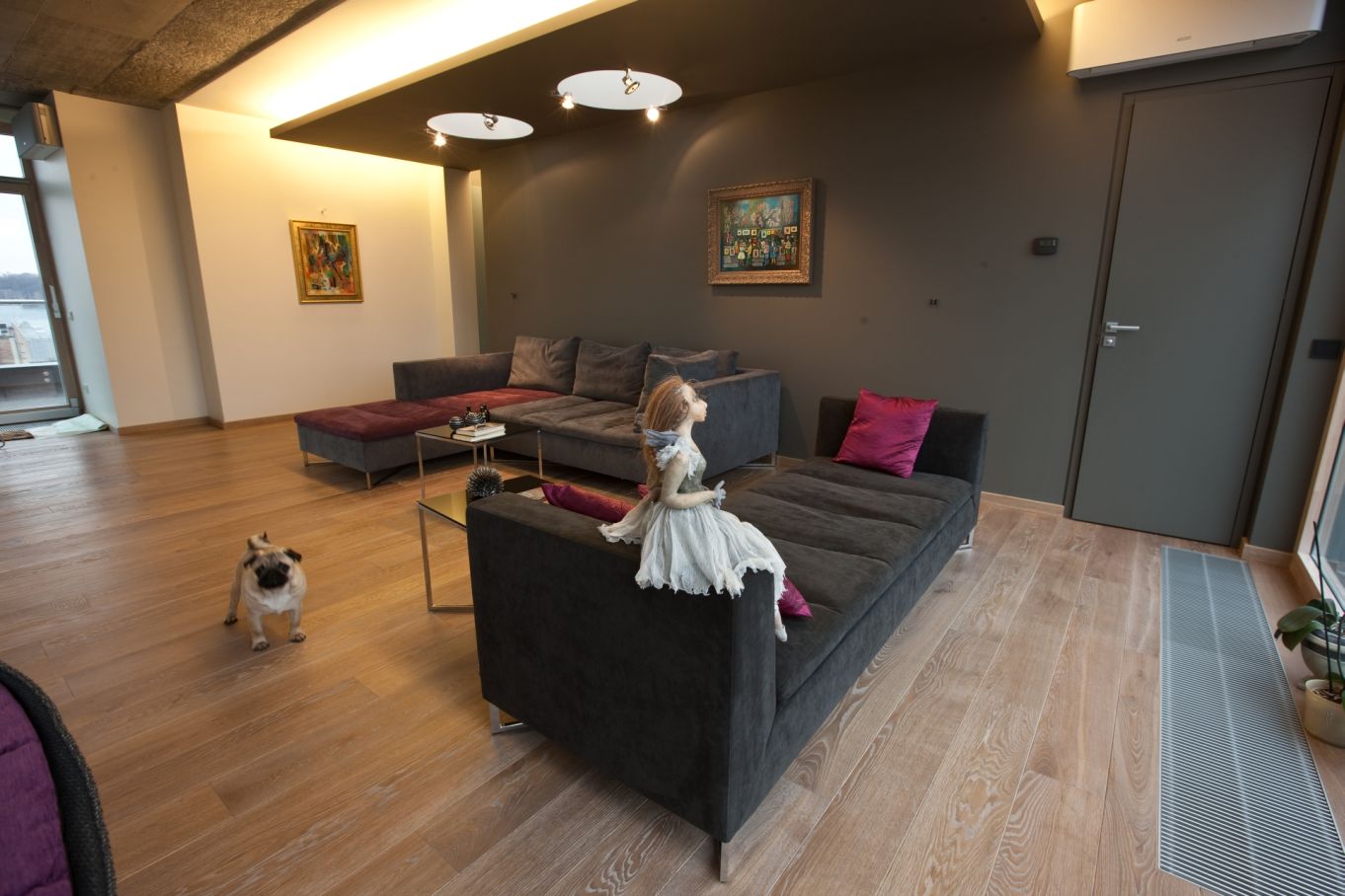 Medinės ąžuolinės grindys: 3417 Pilka.