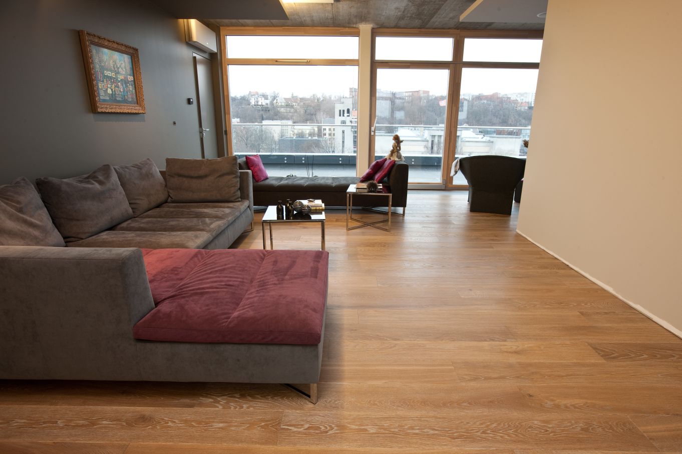 Medinės ąžuolinės grindys: 3417 Pilka.