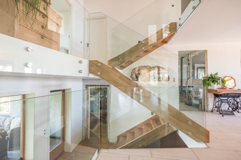 azuoliniai laiptai mediniai laiptai I forma Besplavė alyva 3305 Medžio stilius