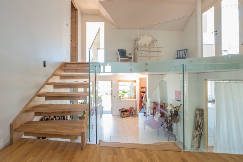 azuoliniai laiptai mediniai laiptai I forma Besplavė alyva 3305 Medžio stilius