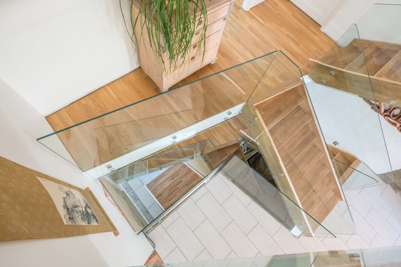 azuoliniai laiptai mediniai laiptai I forma Besplavė alyva 3305 Medžio stilius