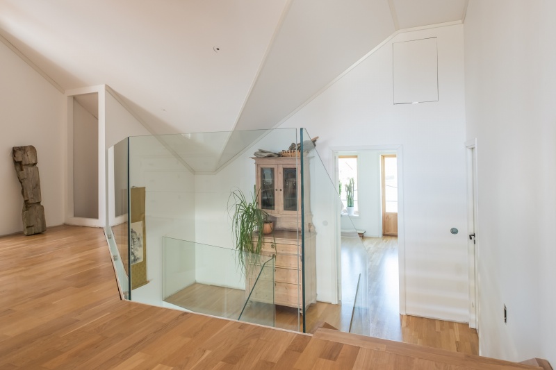 azuoliniai laiptai mediniai laiptai I forma Besplavė alyva 3305 Medžio stilius