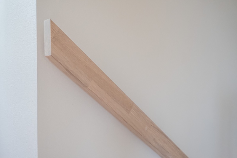 Mediniai ąžuoliniai laiptai: I forma, Balta 3408.