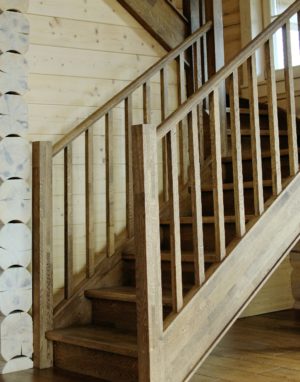 Mediniai ąžuoliniai masyvo laiptai: Juodmedis 3490 Medžio stilius