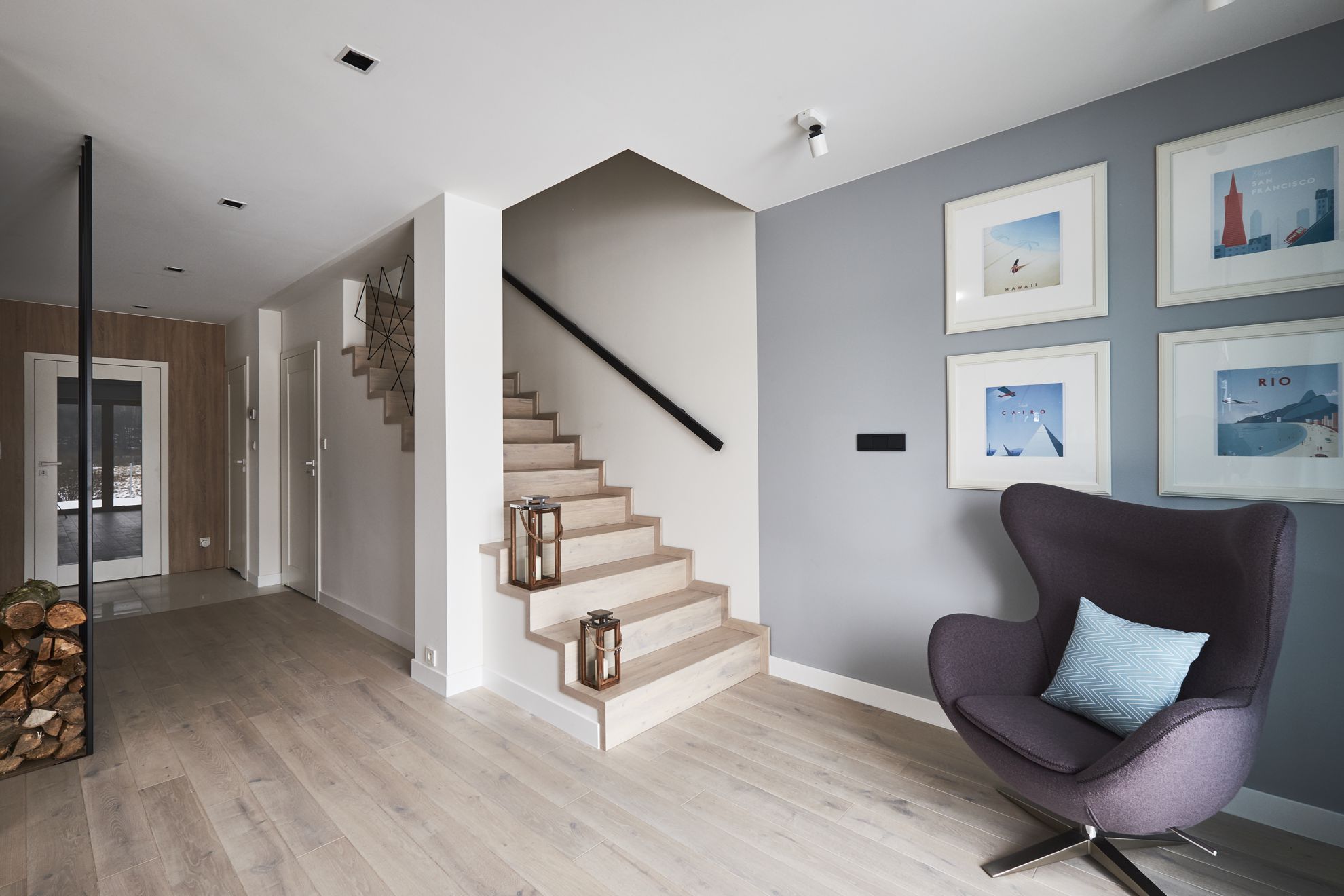 Medinės grindys Mediniai laiptai I forma Nordic N-3408 Medžio stilius