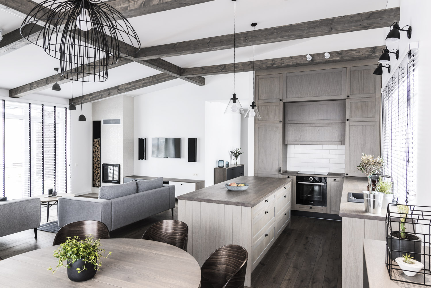 3477 graphite medzio stilius medinės grindys D2F dažytos medinės durys