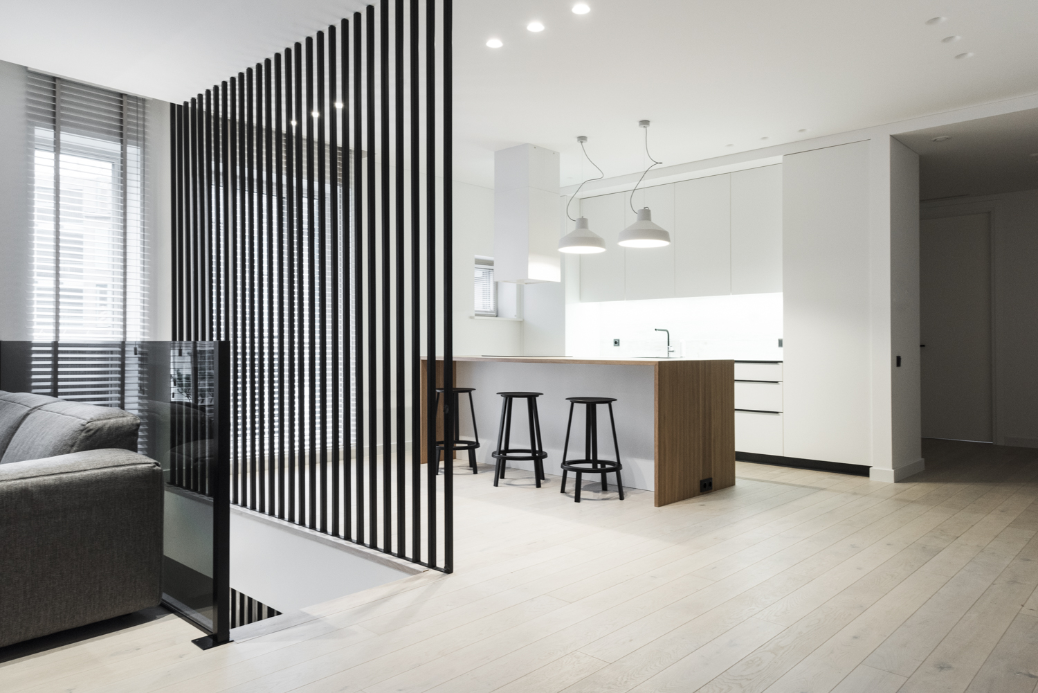 Medinės ąžuolinės grindys: spalva Nordic N-3408.