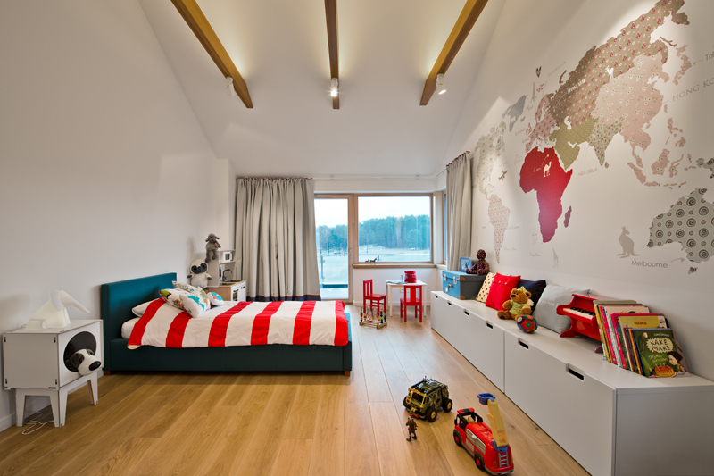 Medinės ąžuolinės grindys Skaidriai balta 3409 Medžio stilius