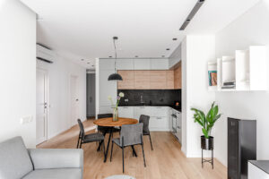 Medinės grindys, parketas, Herringbone 90°: 3408, Balta