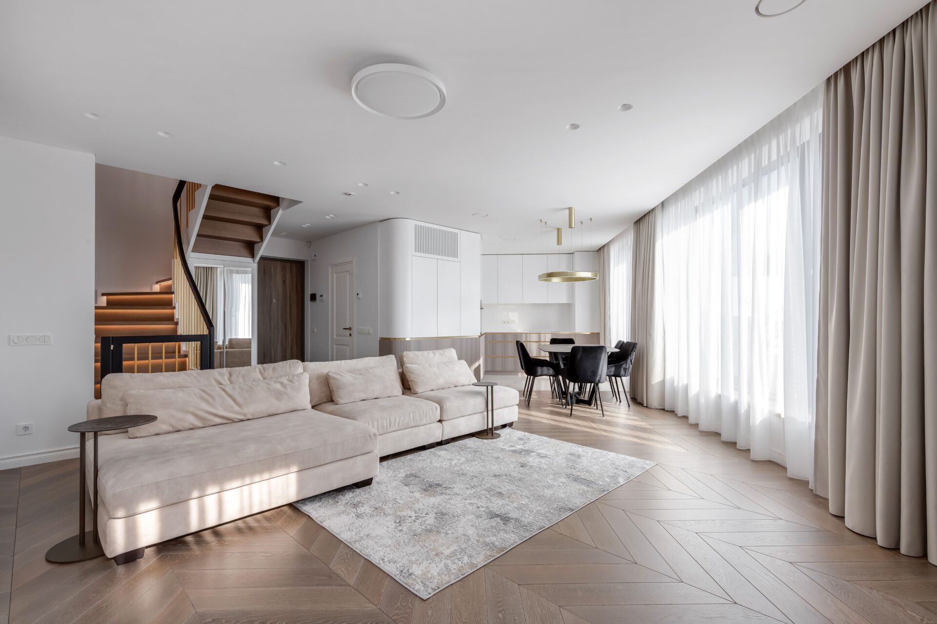 Medinės grindys, parketas, Chevron 45°: Q-3409, Skaidriai bala