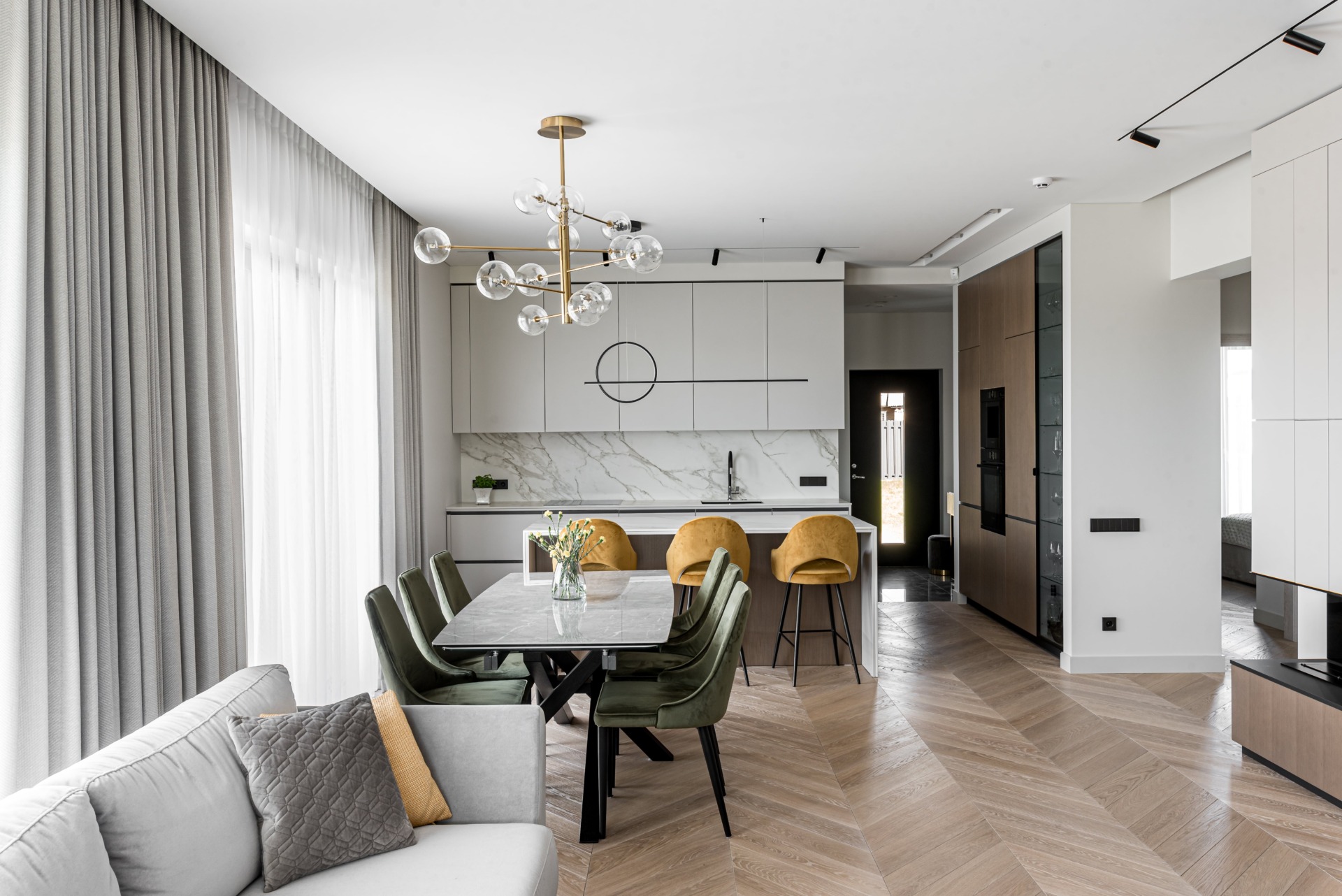 Medinės grindys, parketas, Chevron 45°: T-2895, Chiana