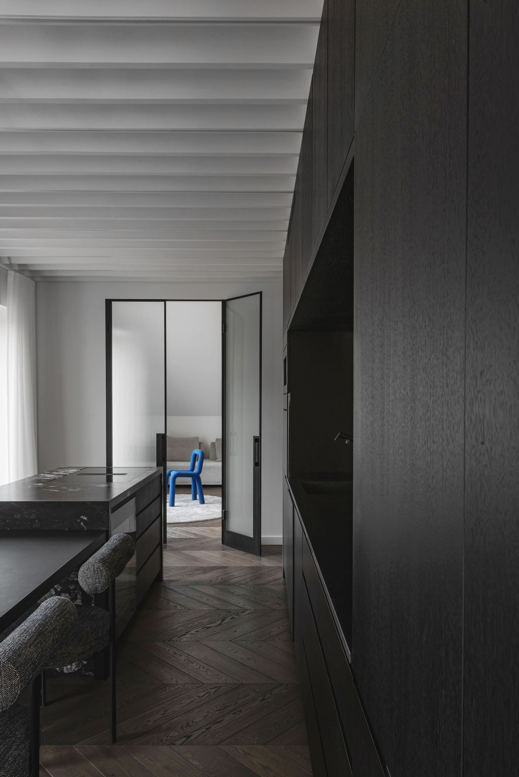 Alyvuotos parketlentės namų interjere