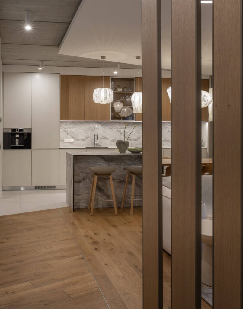 Namai, kuriuose karaliauja harmonija, o unikalumą kuria santūrios geometrinės detalės