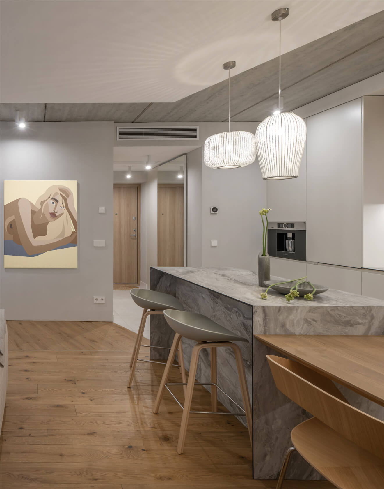 Namai, kuriuose karaliauja harmonija, o unikalumą kuria santūrios geometrinės detalės